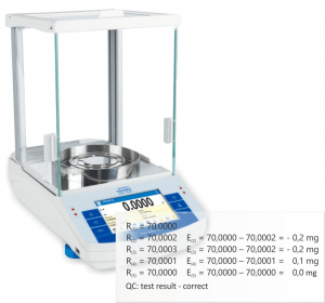 radwag AS 220.X2 balance – eccentricity test