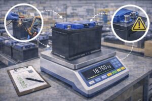 Timbangan Aki Mobil Penimbangan Aki Mobil untuk Kontrol Kualitas dan Keamanan Produk