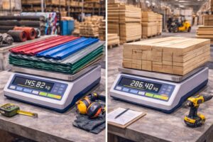Timbangan Material Kayu Penimbangan Material Atap dan Kayu Olahan untuk Akurasi dan Efisiensi Proyek