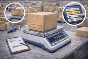 Timbangan ekspedisi paket