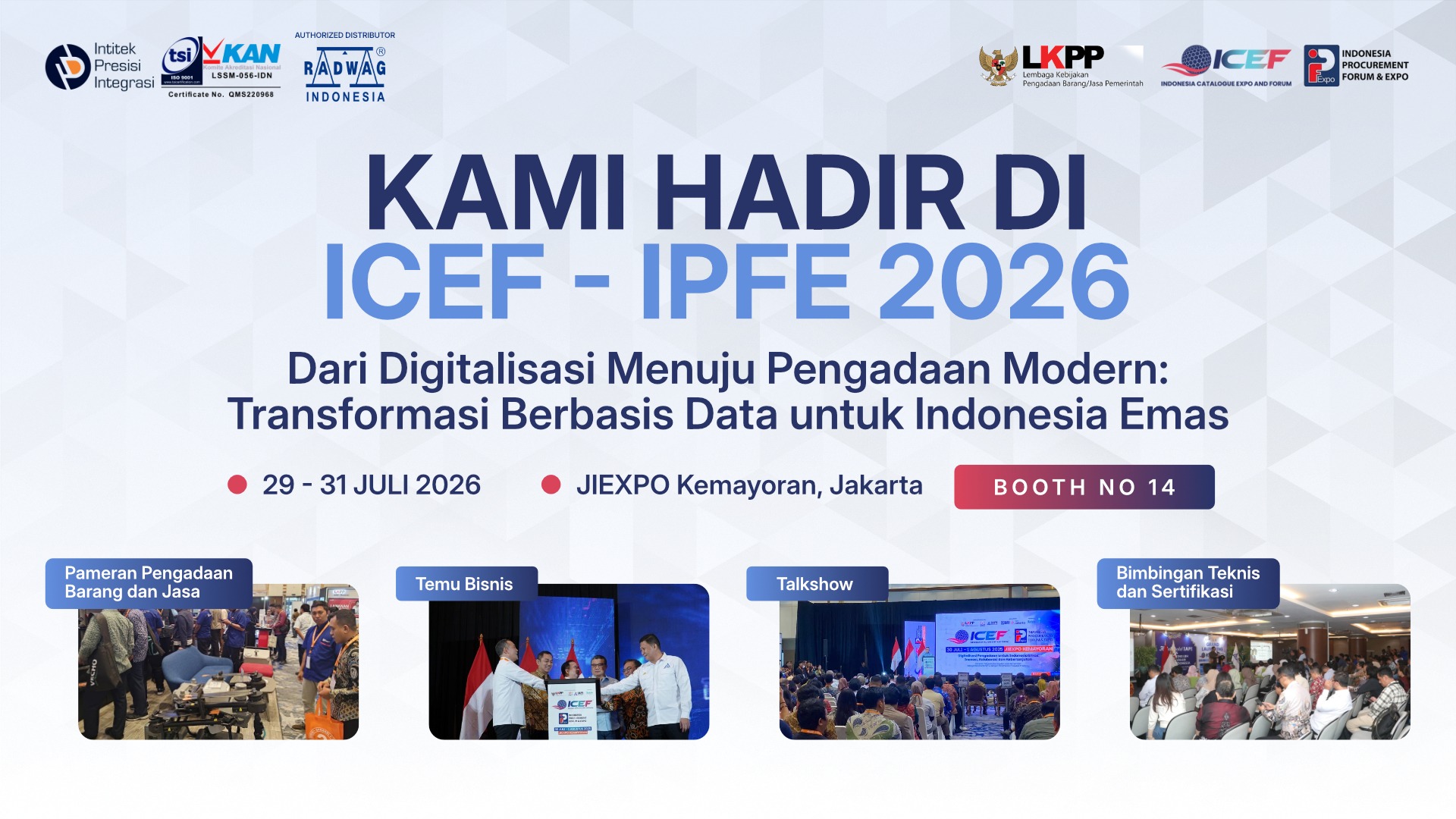 Booth RADWAG Indonesia di ICEF-IPFE 2026